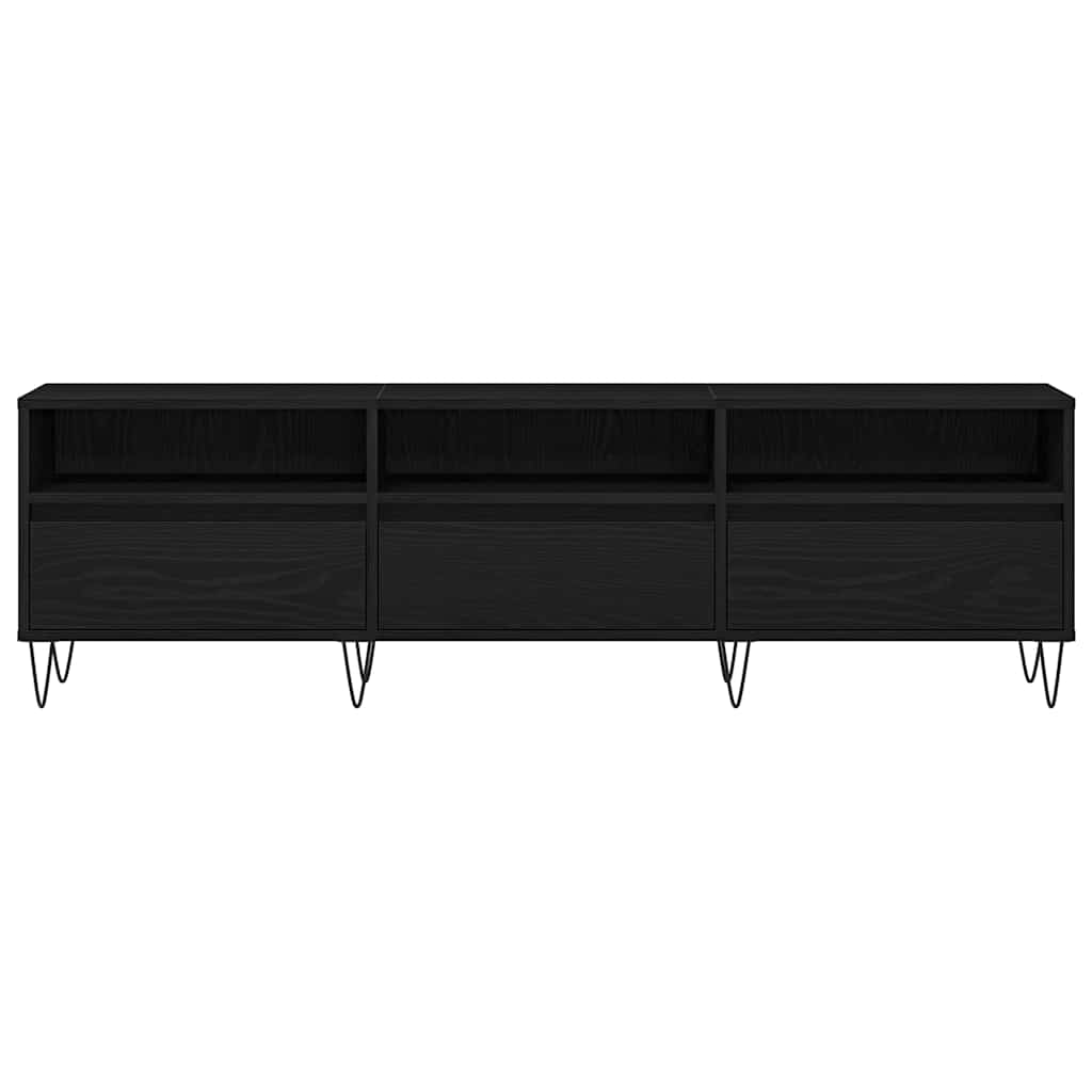 TV skapītis melns ozols 150 x 30 x 44,5 cm