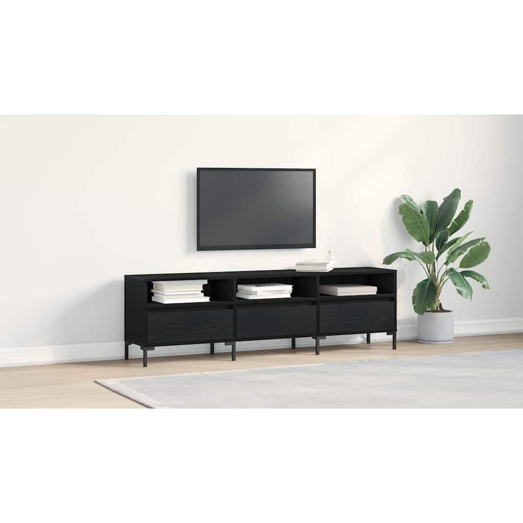 TV skapītis Melns ozols 150 x 30 x 44,5 cm