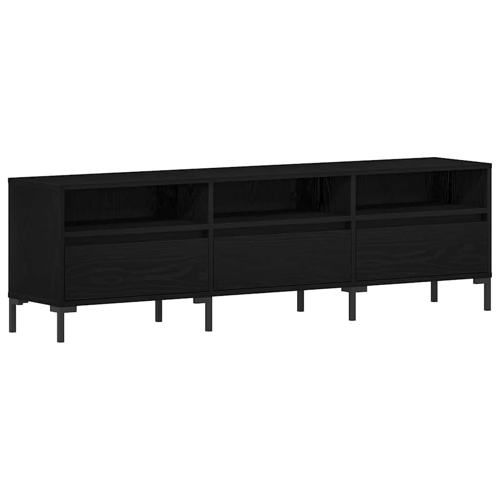 TV Cabinet Black Oak 150 x 30 x 44.5 cm