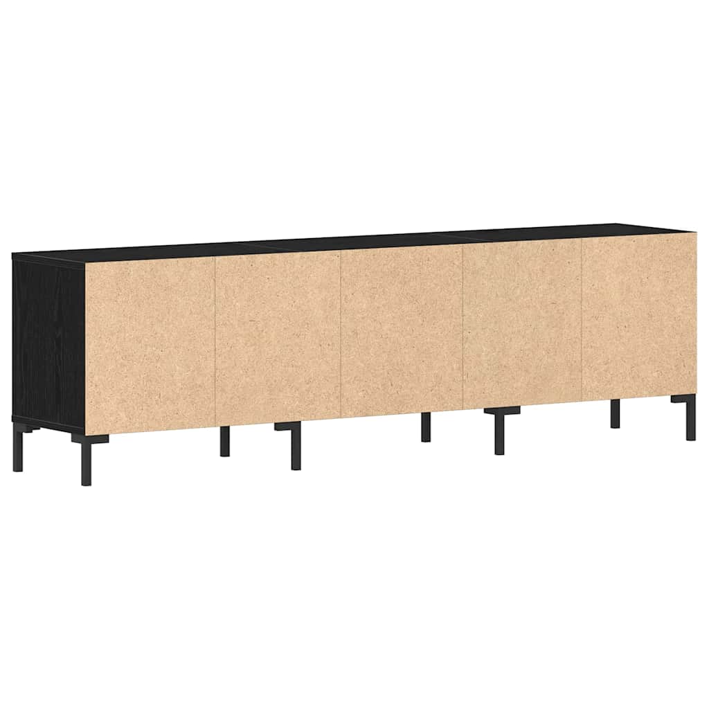 TV Cabinet Black Oak 150 x 30 x 44.5 cm