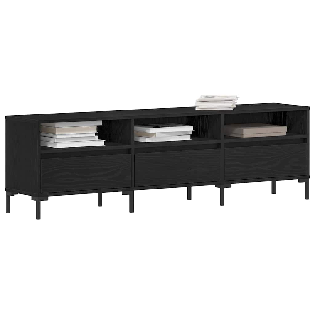 TV Cabinet Black Oak 150 x 30 x 44.5 cm