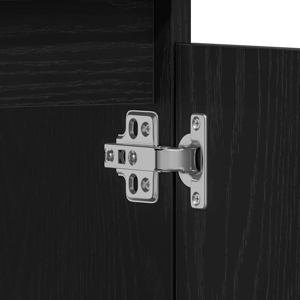 Bathroom Sink Cabinet Black Oak 58 x 33 x 60 cm