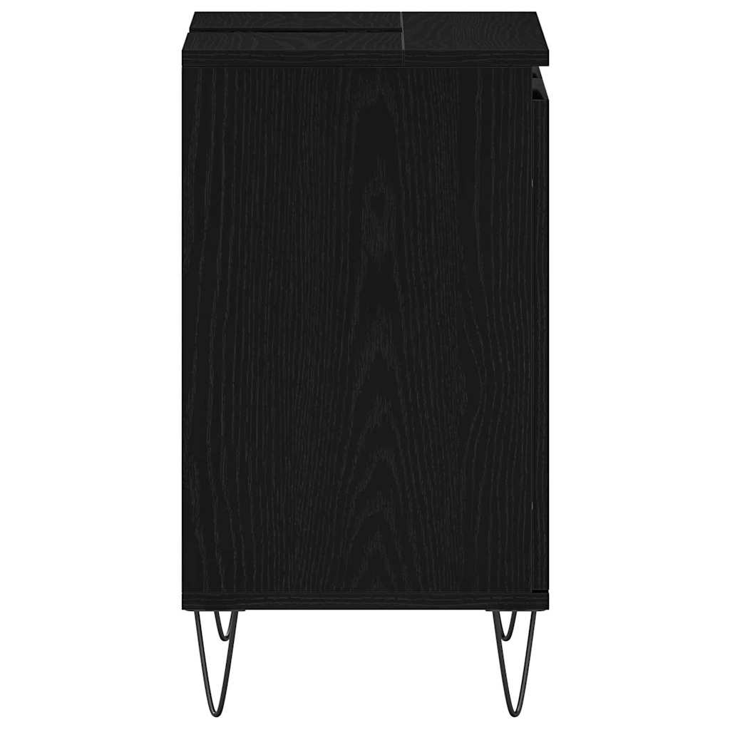 Bathroom Sink Cabinet Black Oak 58 x 33 x 60 cm