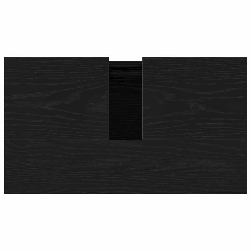 Bathroom Sink Cabinet Black Oak 58 x 33 x 60 cm