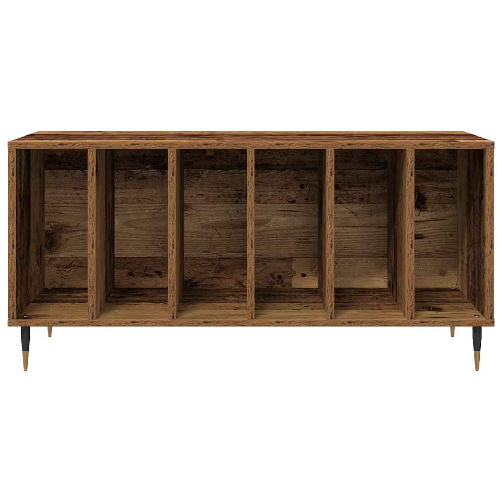 Plokštelių spintelė su lentyna Sena mediena 100 x 38 x 48 cm