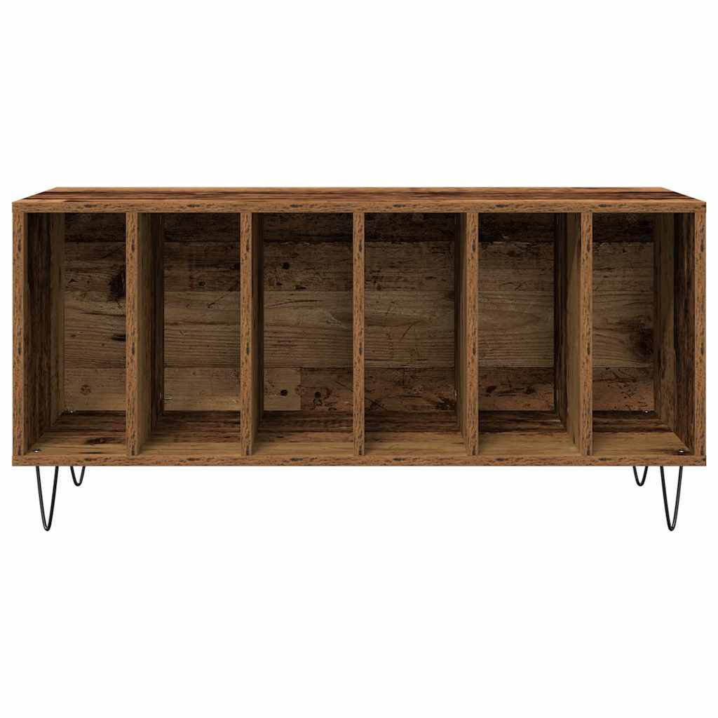 Plokštelių spintelė su lentyna Sena mediena 100 x 38 x 48 cm