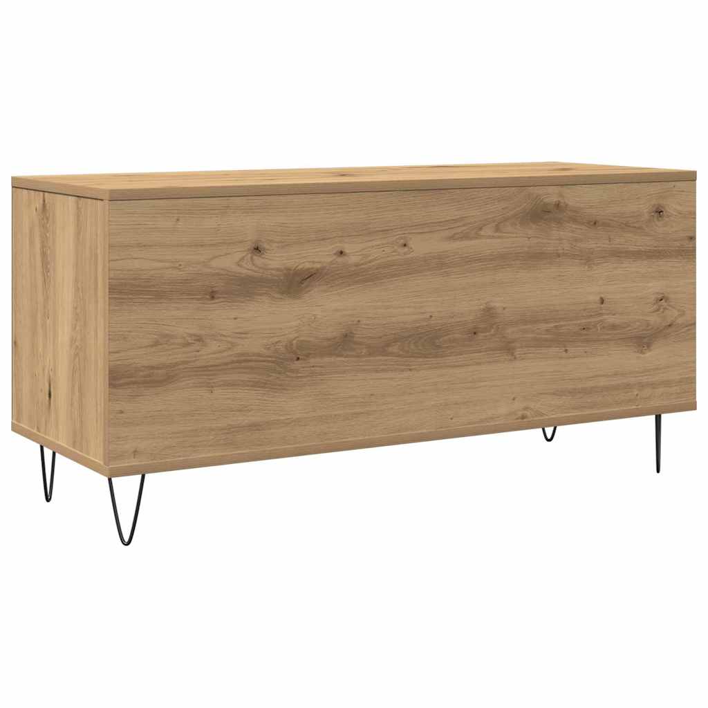 Plokštelių spintelė su lentyna artisano ąžuolo 100 x 38 x 48 cm