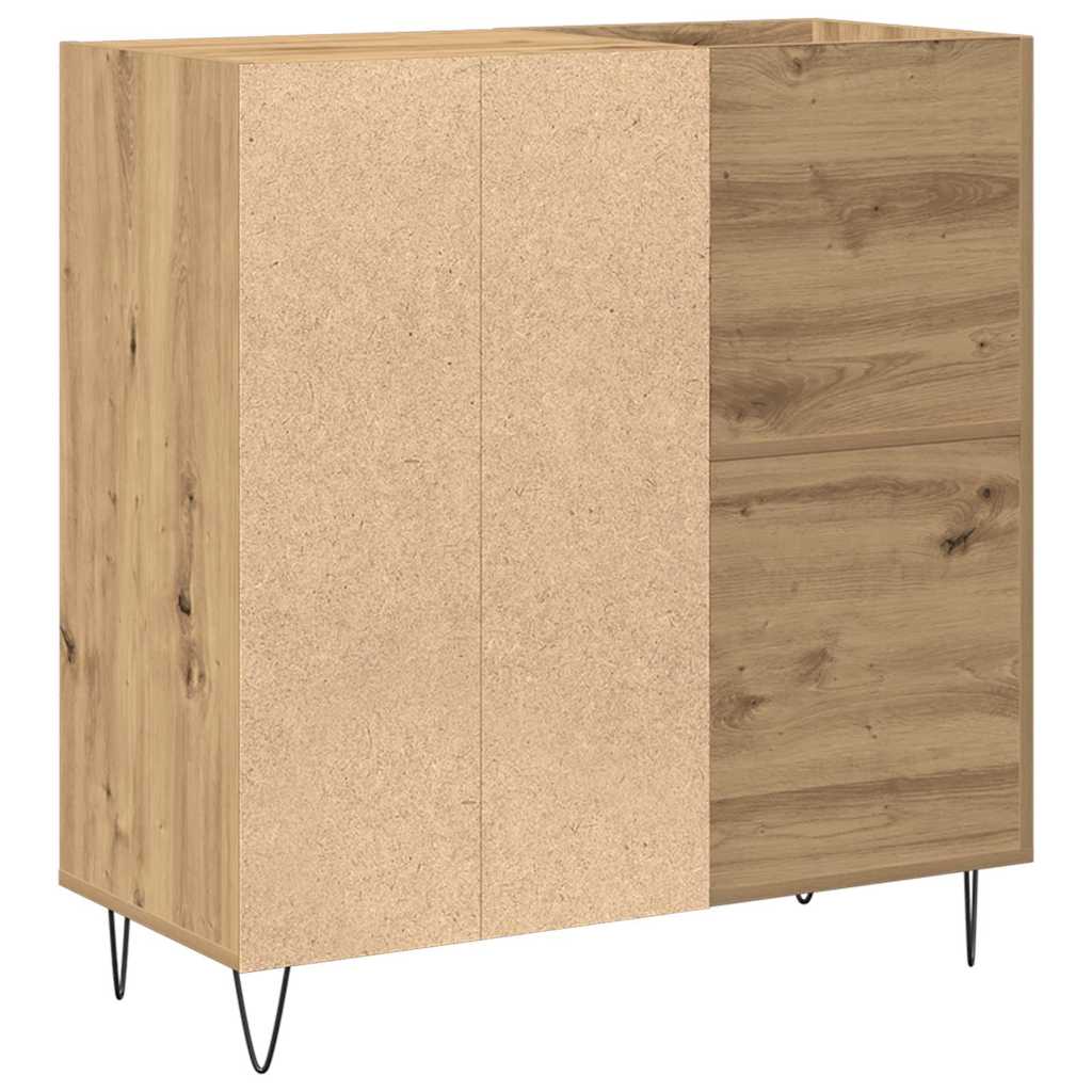 Record cabinet with shelf artisan oak 85 x 38 x 89 cm