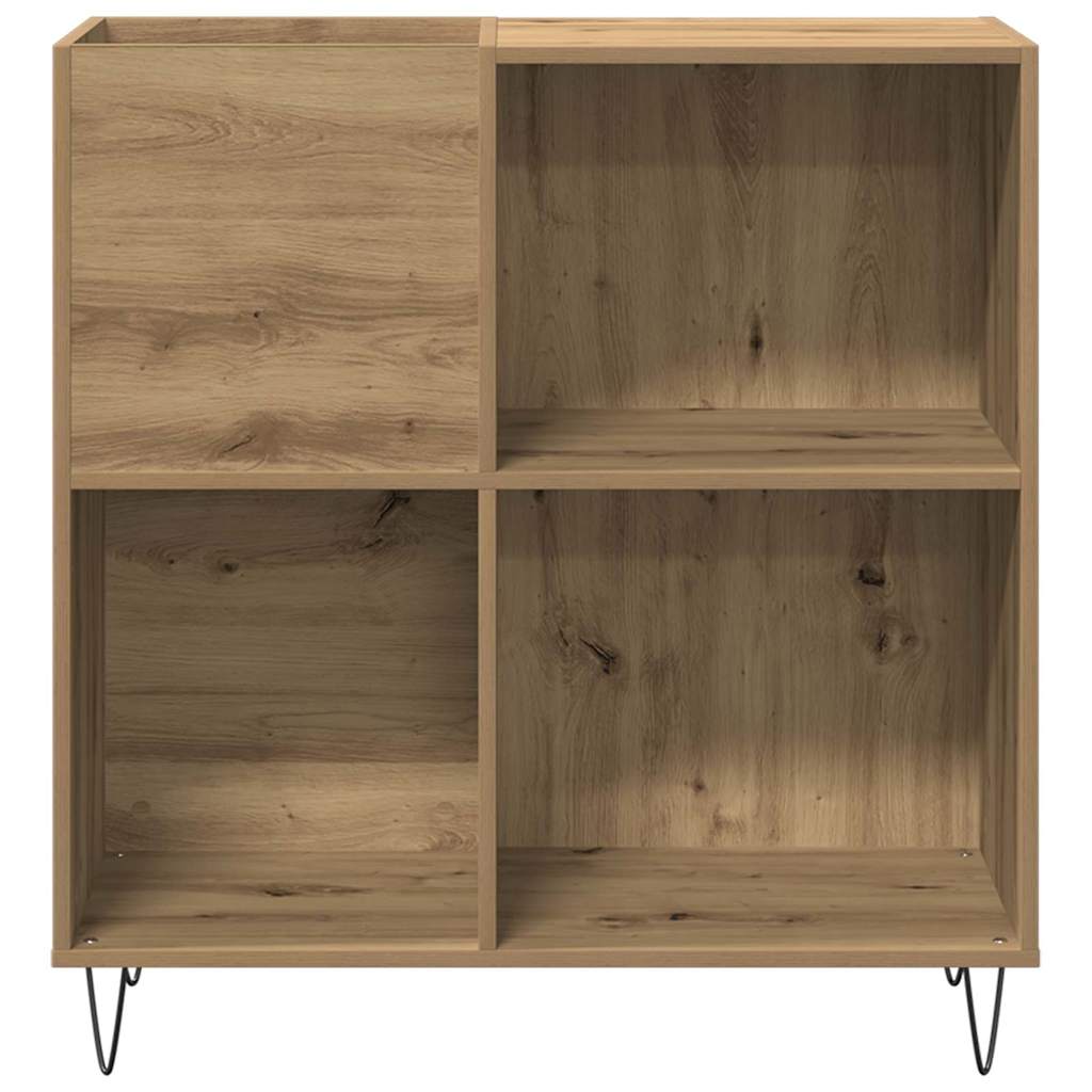 Record cabinet with shelf artisan oak 85 x 38 x 89 cm