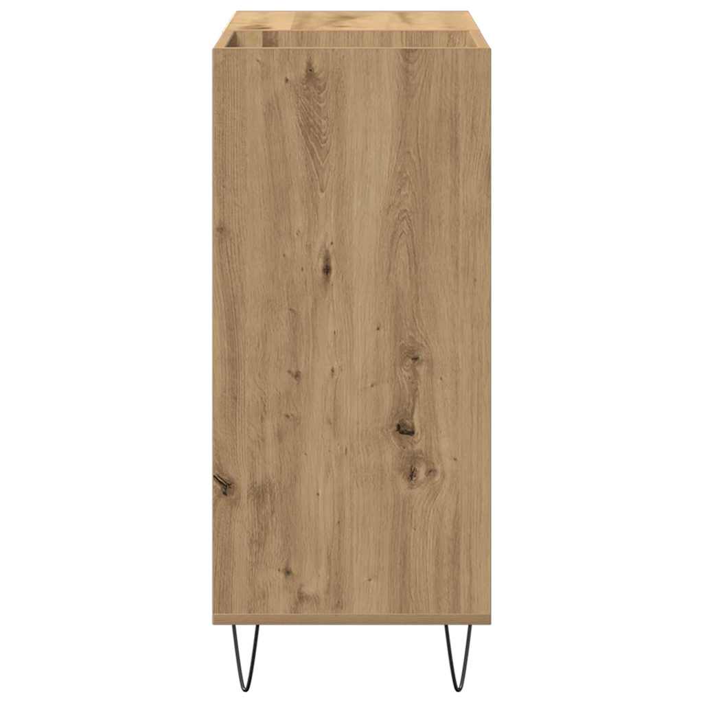 Record cabinet with shelf artisan oak 85 x 38 x 89 cm