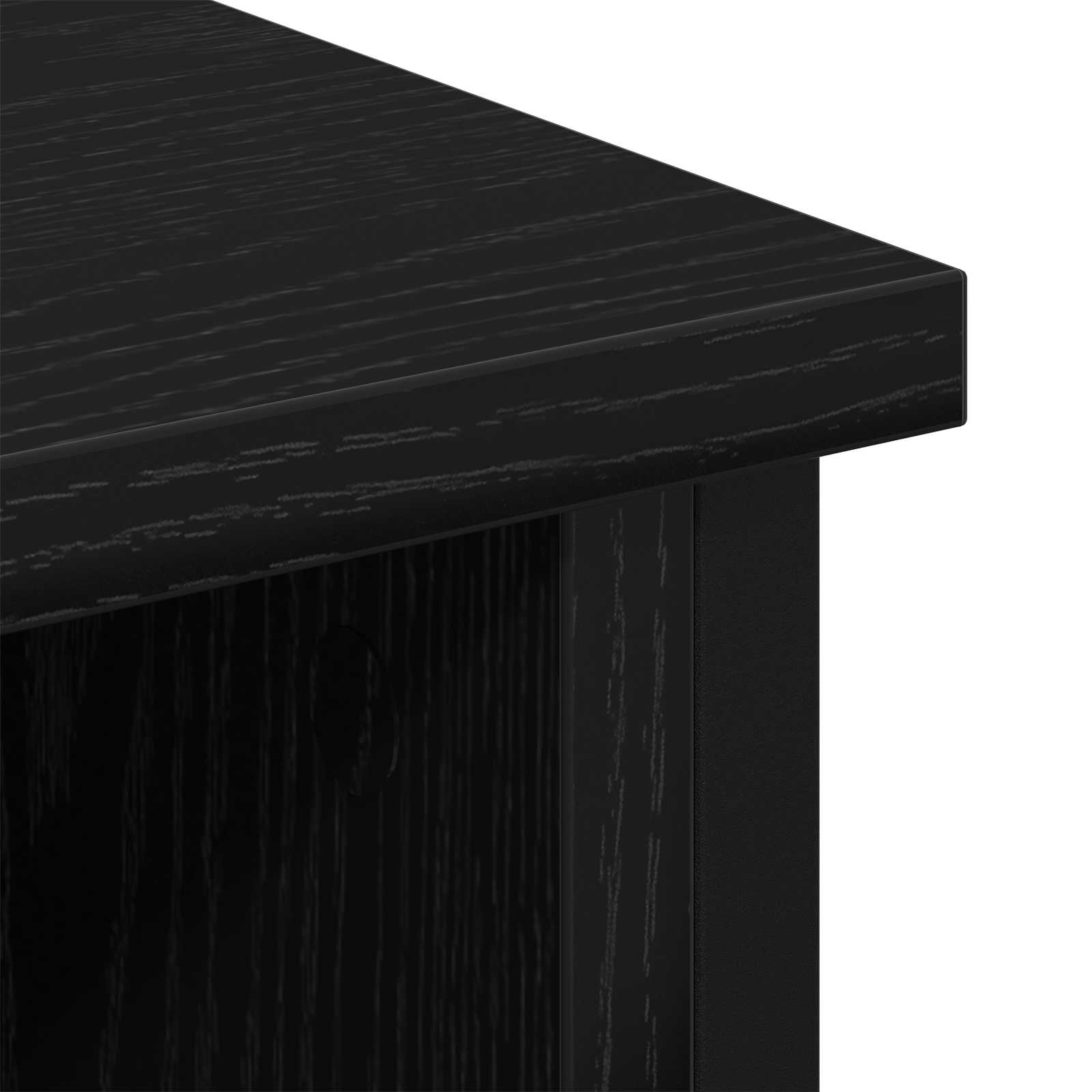 Televizoriaus spintelė juoda ąžuolo 100 x 35 x 45 cm
