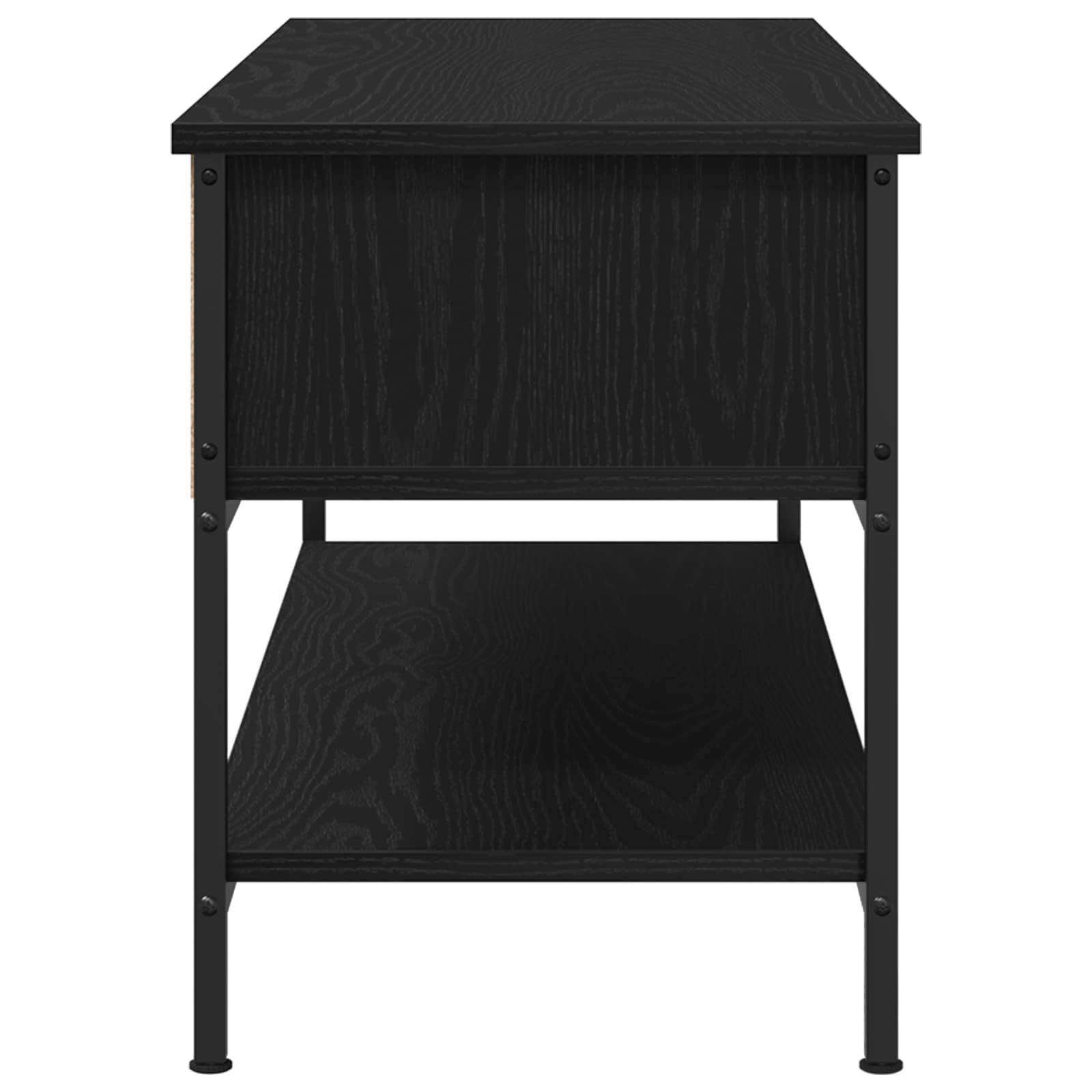 Televizoriaus spintelė juoda ąžuolo 100 x 35 x 45 cm