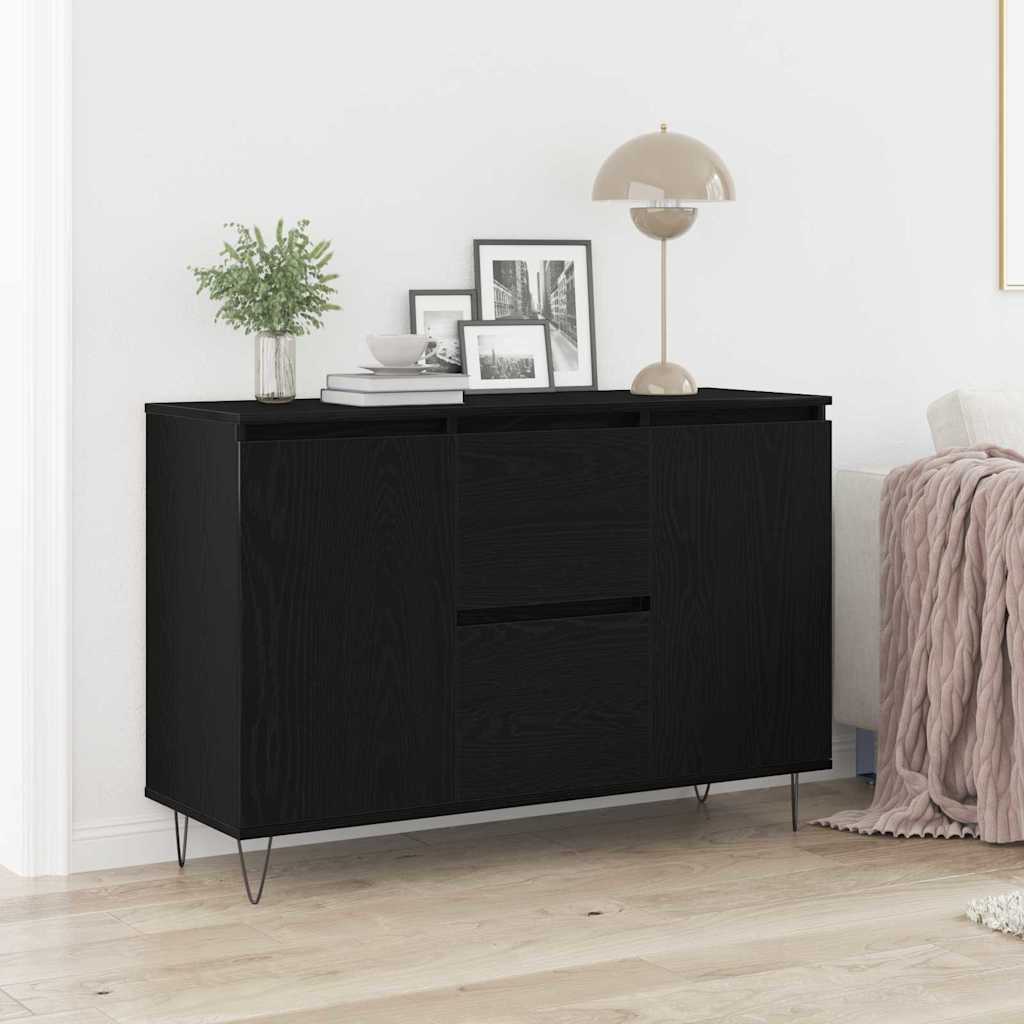 Kabala black oak 101.5 x 35 x 70 cm Engineered wood
