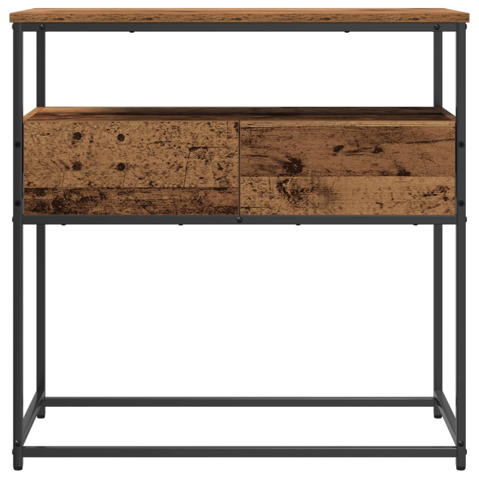Konsolinis stalas su stalčių Senovinis medis 75 x 40 x 75 cm
