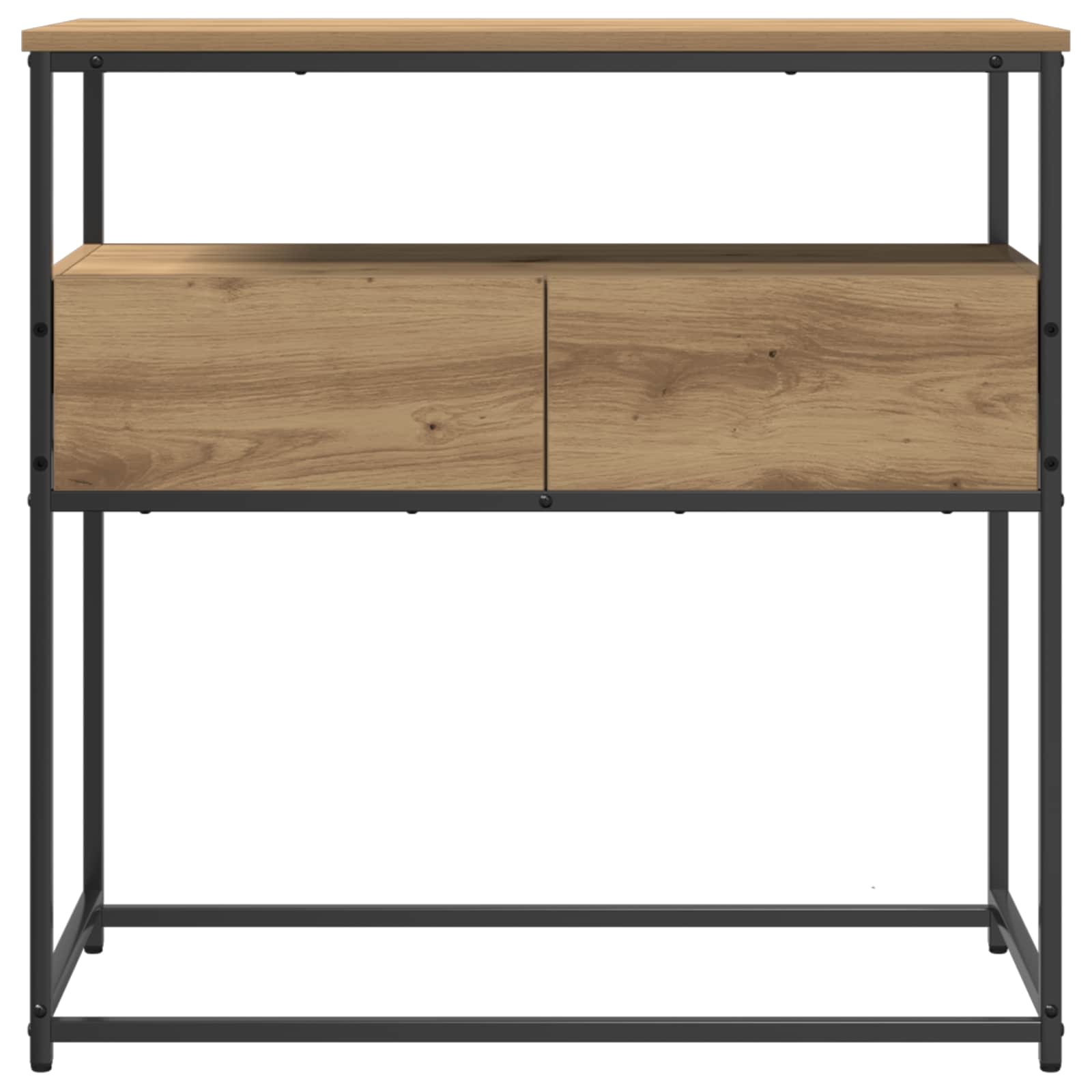 Console table with drawer artisan oak 75 x 40 x 75 cm