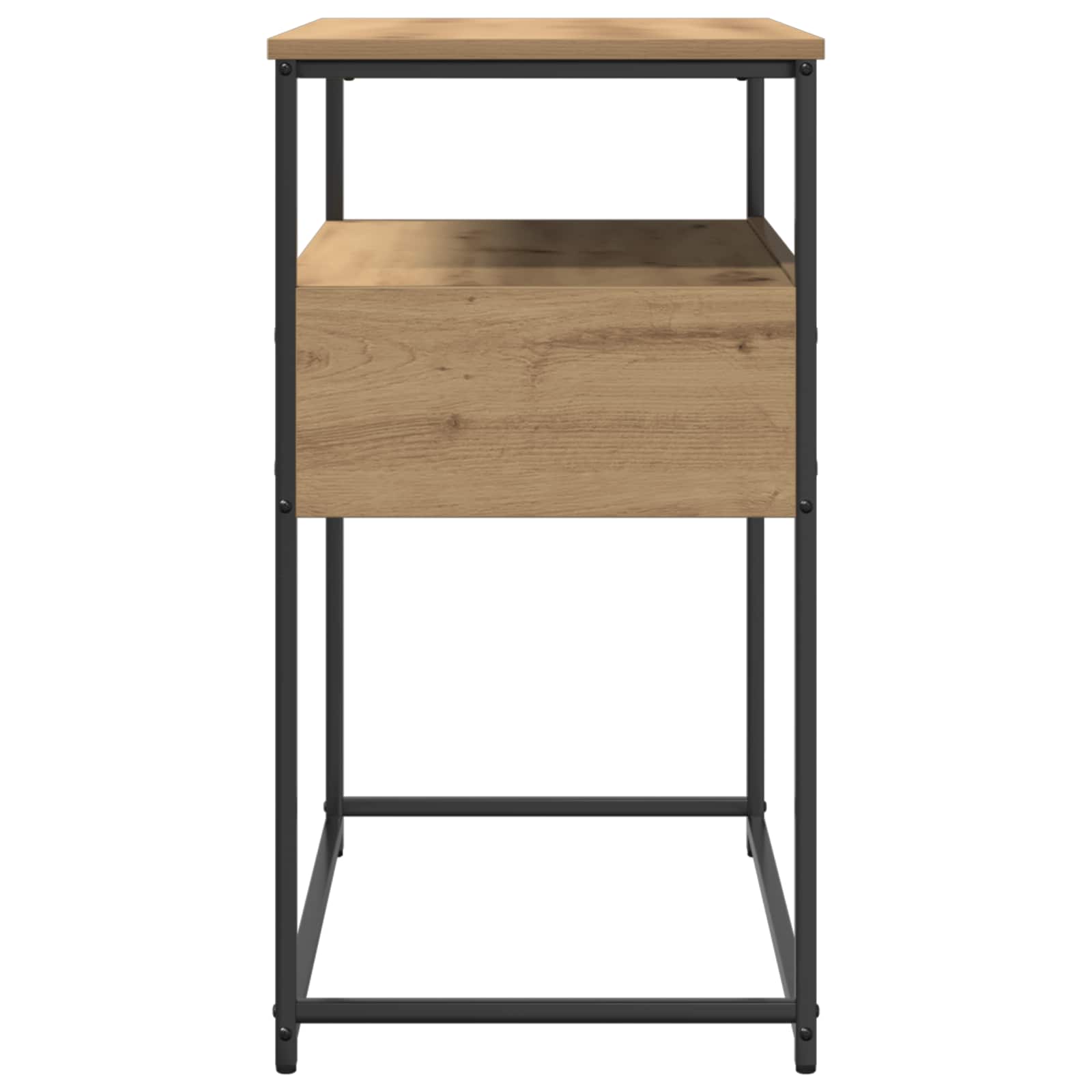 Console table with drawer artisan oak 75 x 40 x 75 cm