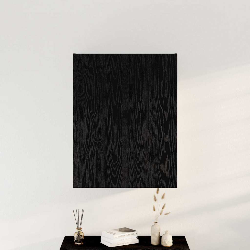 Prikabinama spinta juoda ąžuolo 69.5 x 34 x 90 cm
