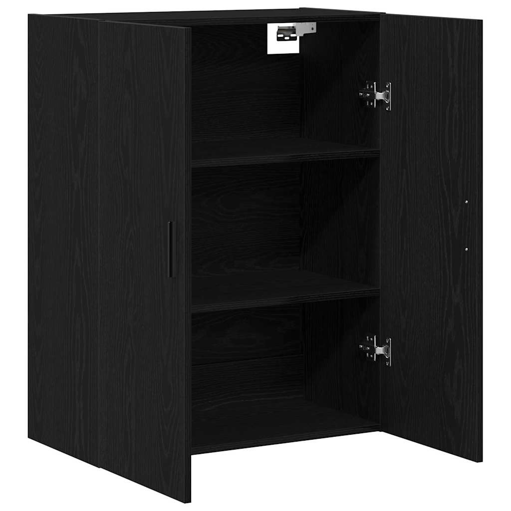 Prikabinama spinta juoda ąžuolo 69.5 x 34 x 90 cm