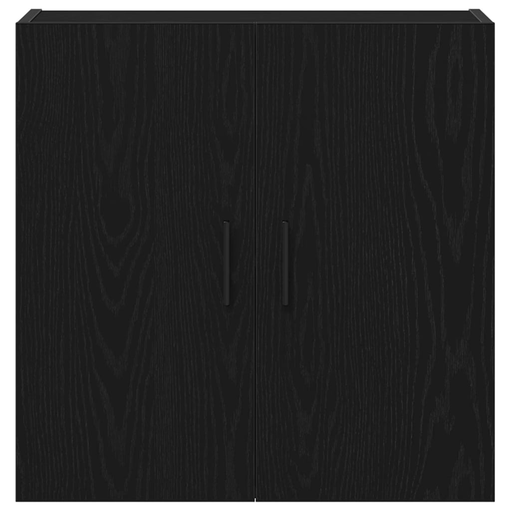 Sienas skapis ozola melns 60 x 31 x 60 cm Inženierijas koks