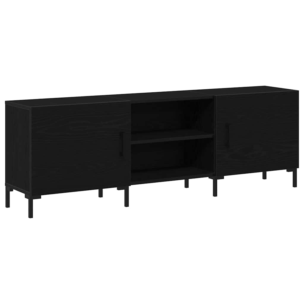 TV cabinet black oak 150 x 30 x 50 cm