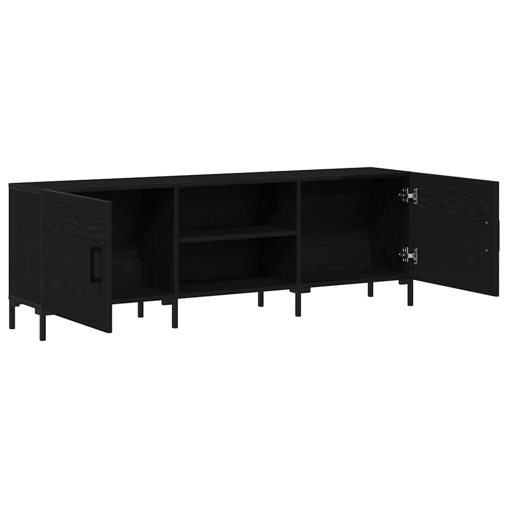 TV cabinet black oak 150 x 30 x 50 cm