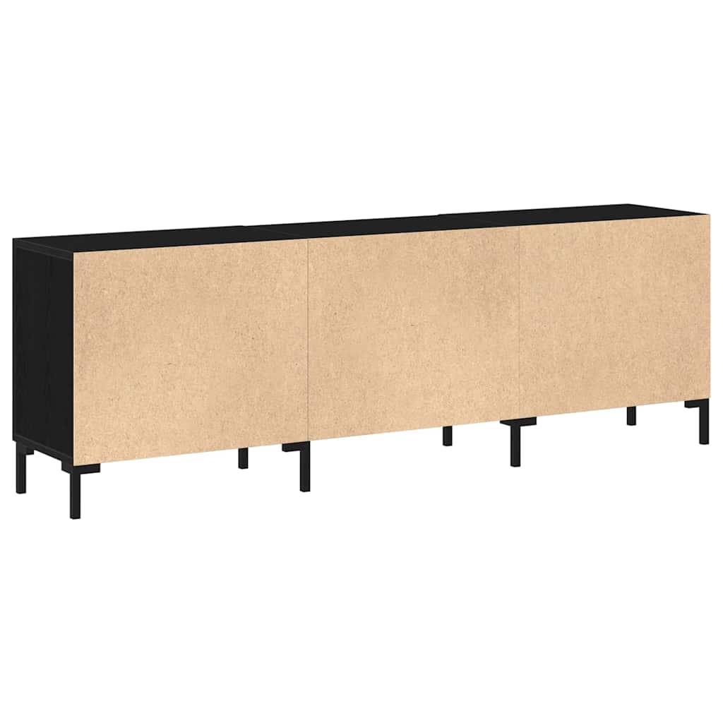 TV cabinet black oak 150 x 30 x 50 cm