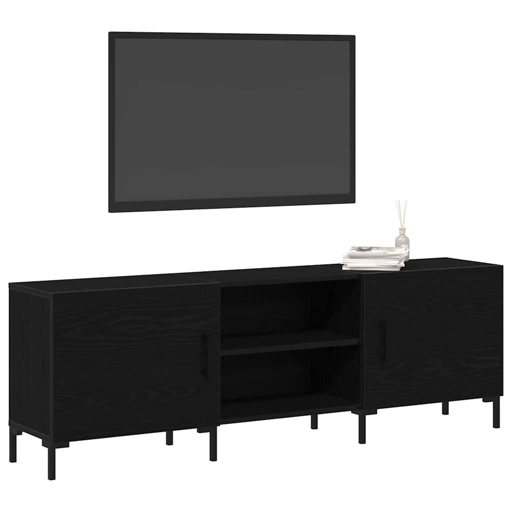 TV cabinet black oak 150 x 30 x 50 cm