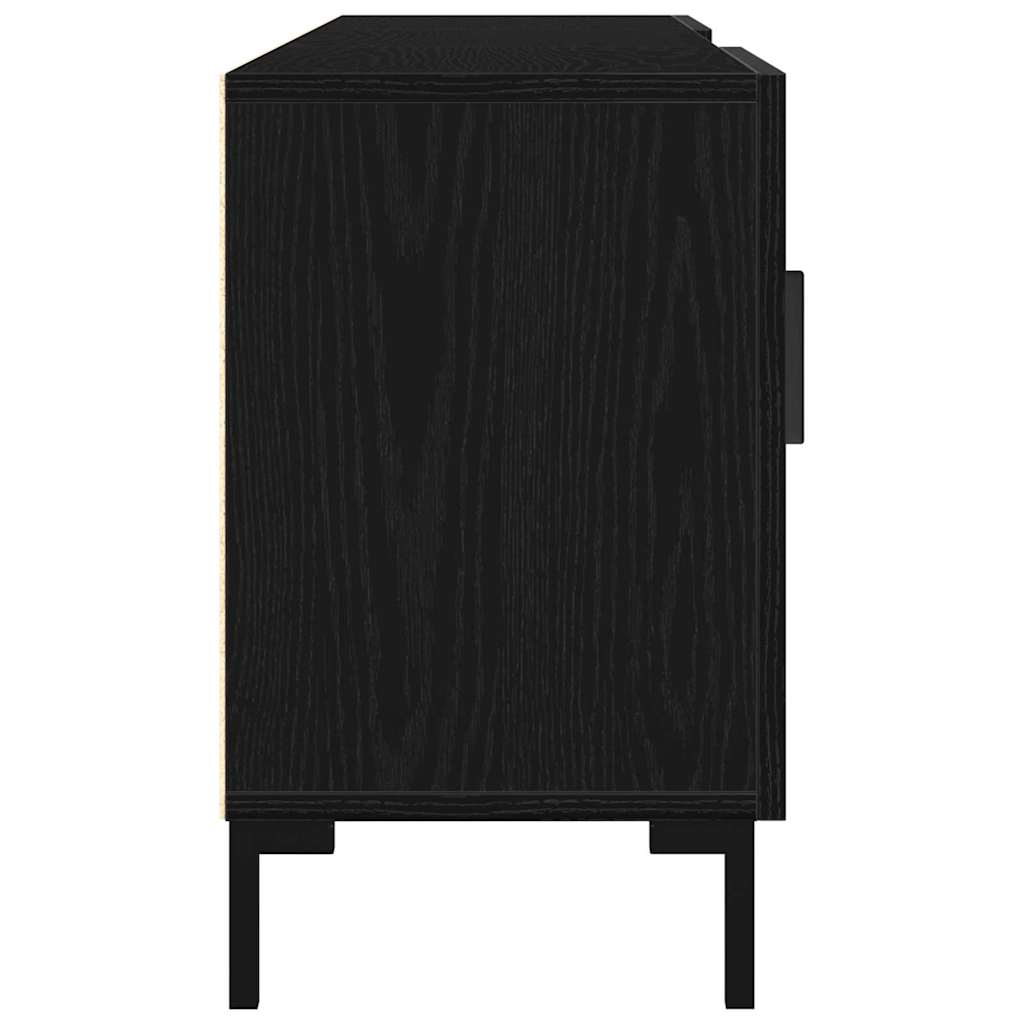 TV cabinet black oak 150 x 30 x 50 cm