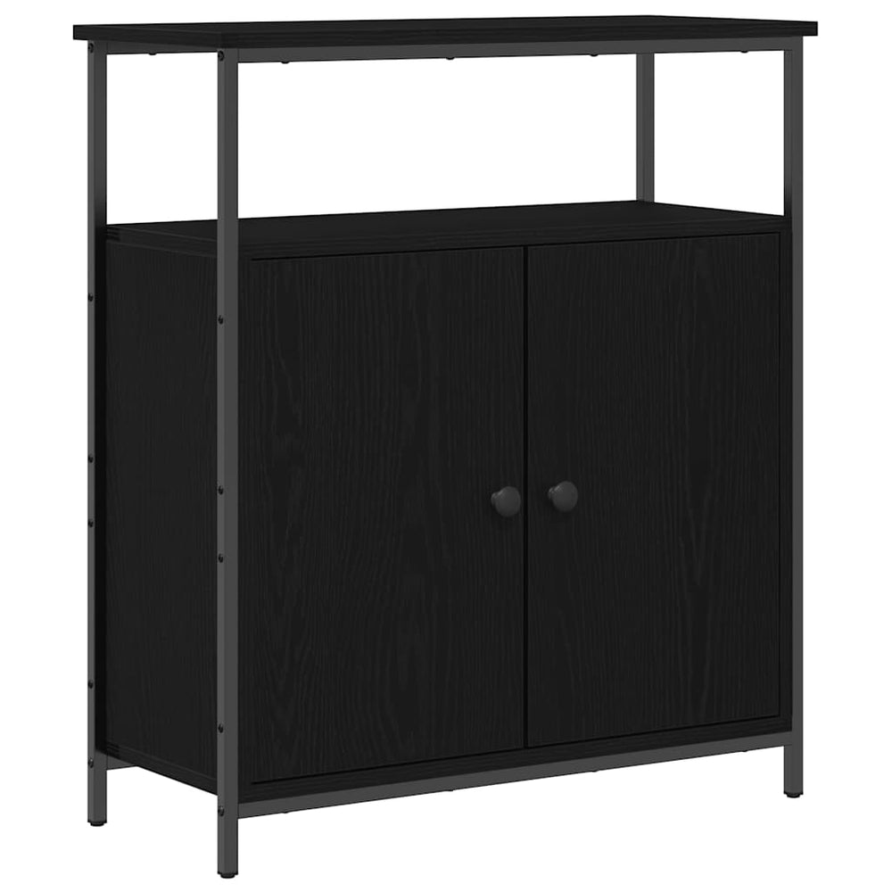 Kabalas juoda ąžuolo 70 x 30 x 80 cm Apdirbta mediena