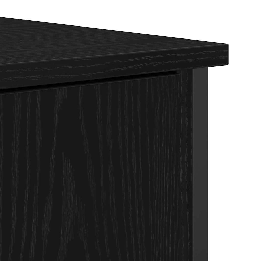Kabalas juoda ąžuolo 70 x 30 x 80 cm Apdirbta mediena