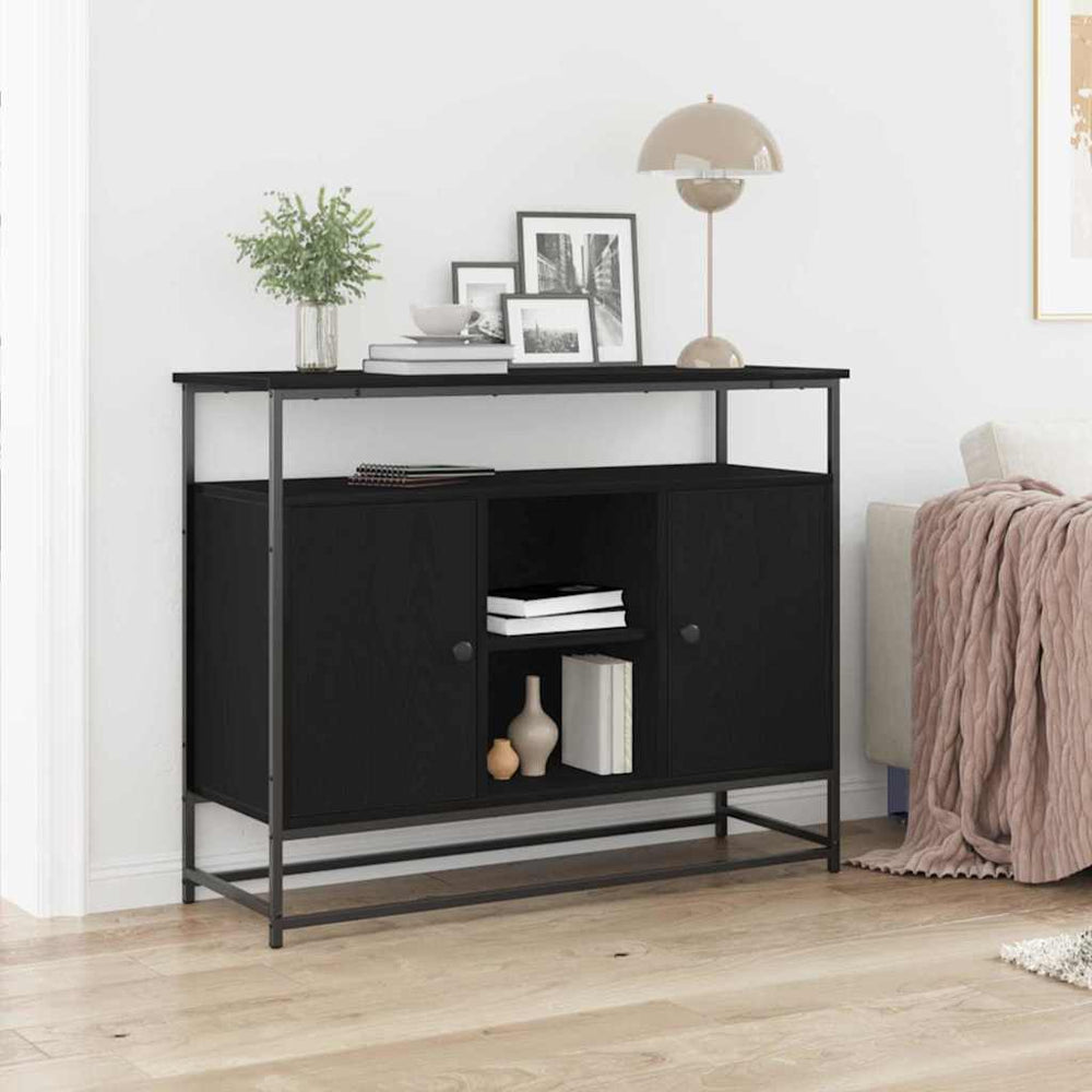Kabalas juoda ąžuolo 100 x 35 x 80 cm Apdirbta mediena