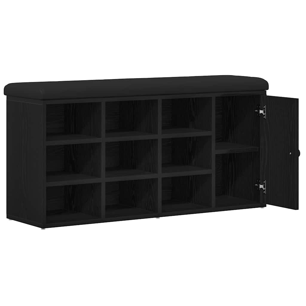 Apavu sols Melns 100 x 30 x 48 cm Apstrādāta koksne