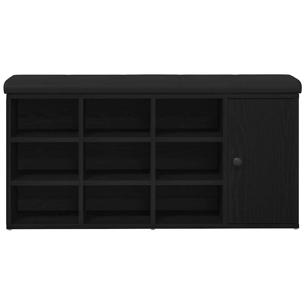 Apavu sols Melns 100 x 30 x 48 cm Apstrādāta koksne