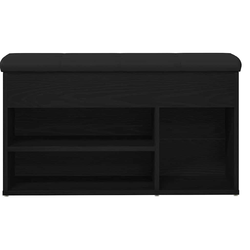 Batų suolelis Juoda 80 x 30 x 45 cm Apdirbta mediena