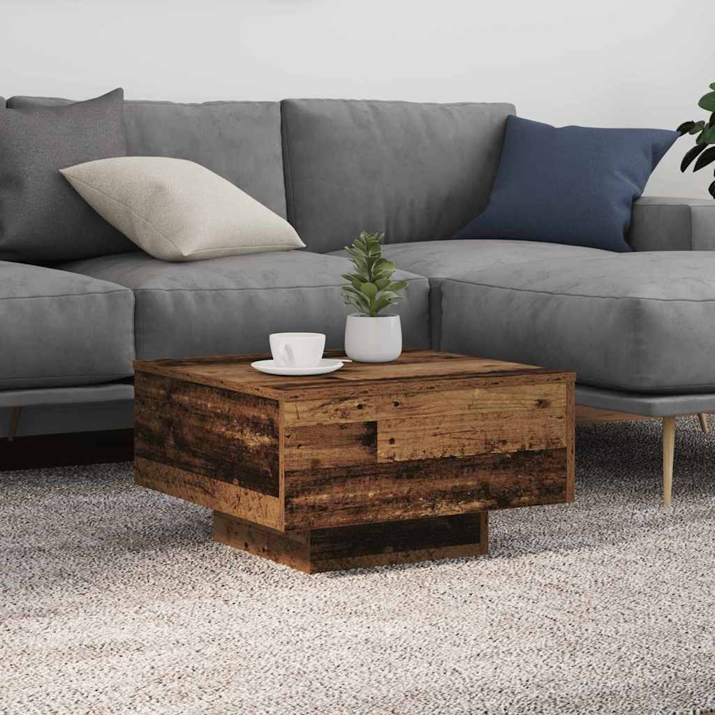 Coffee table Old wood 55 x 55 x 31 cm Engineered wood