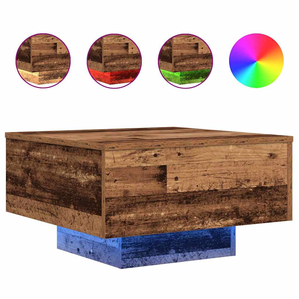 Coffee table Old wood 55 x 55 x 31 cm Engineered wood