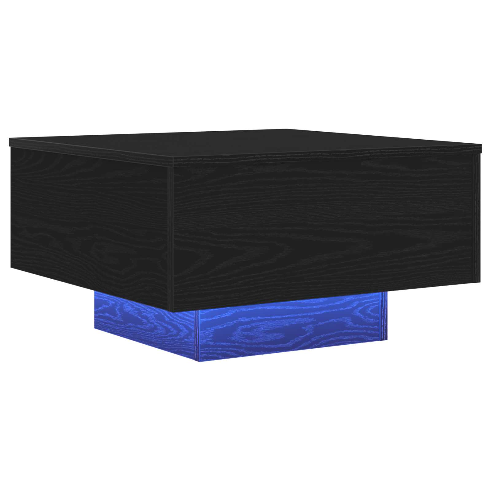 Coffee Table Black Oak 55 x 55 x 31 cm Engineered Wood