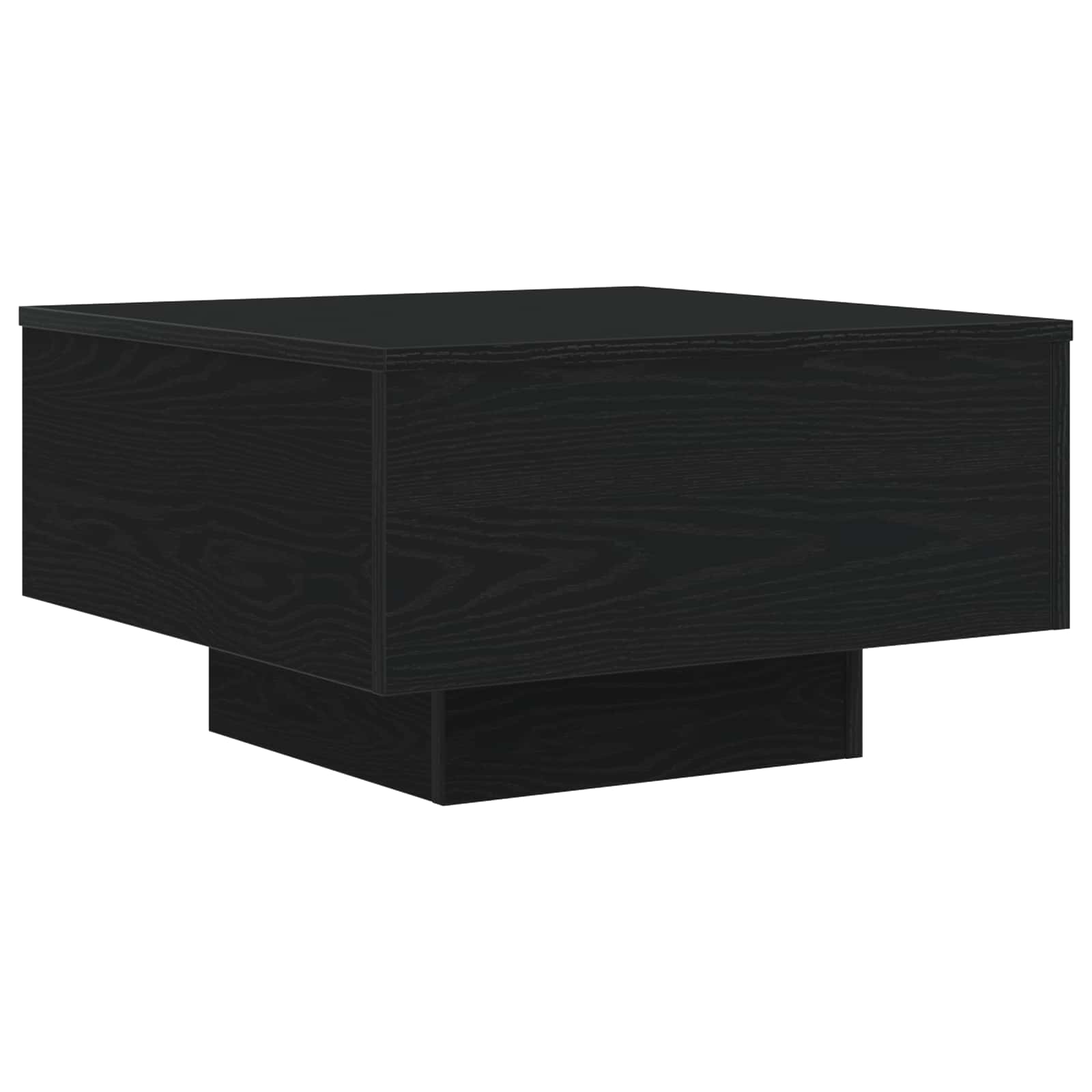 Coffee Table Black Oak 55 x 55 x 31 cm Engineered Wood