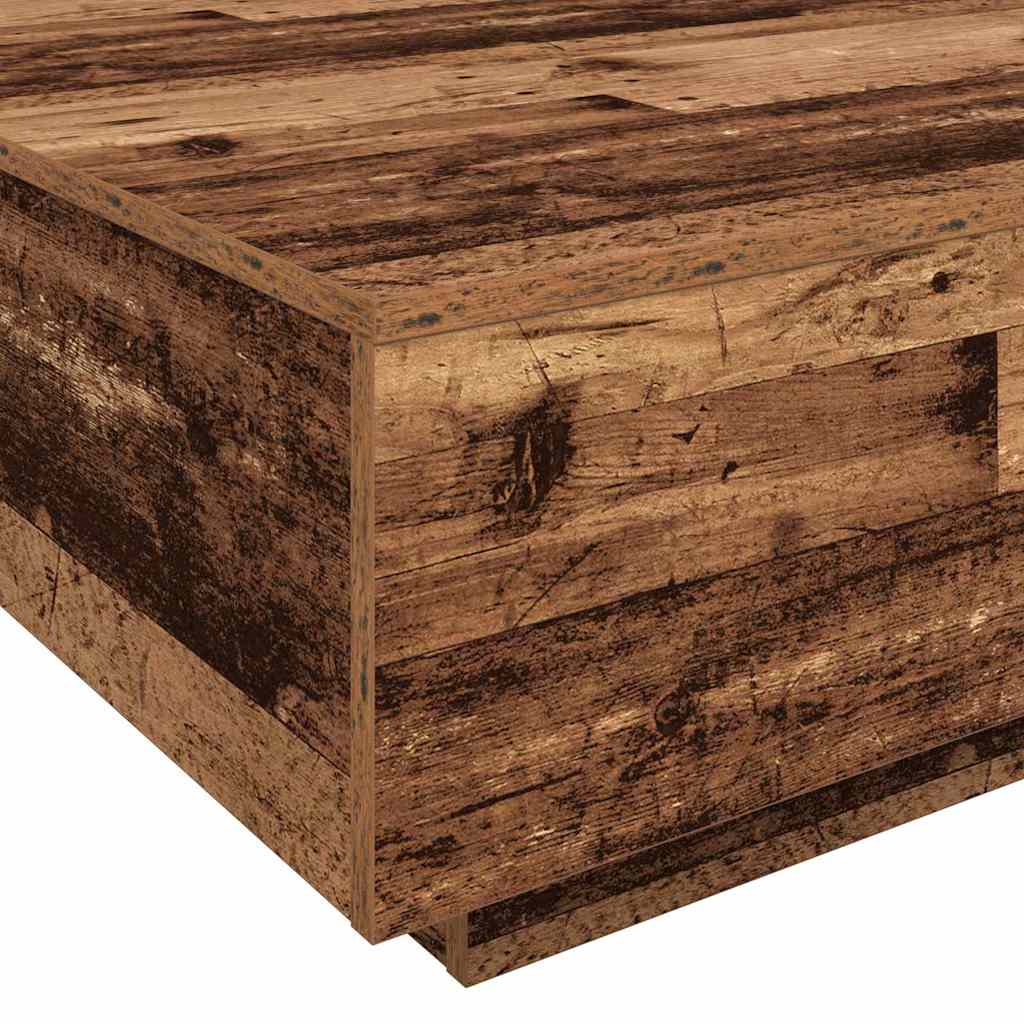 Galda virsma Sena koksne un zila 80 x 80 x 31 cm