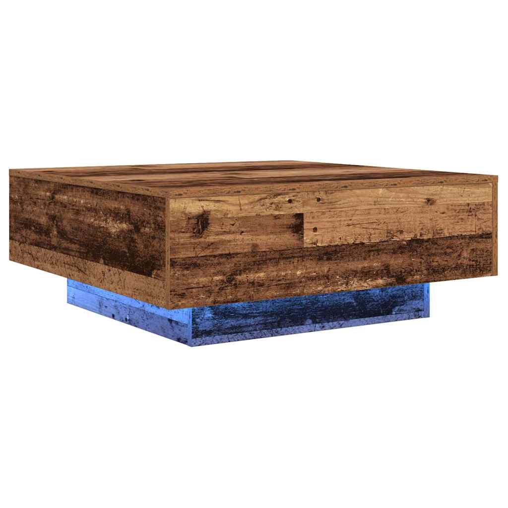 Galda virsma Sena koksne un zila 80 x 80 x 31 cm