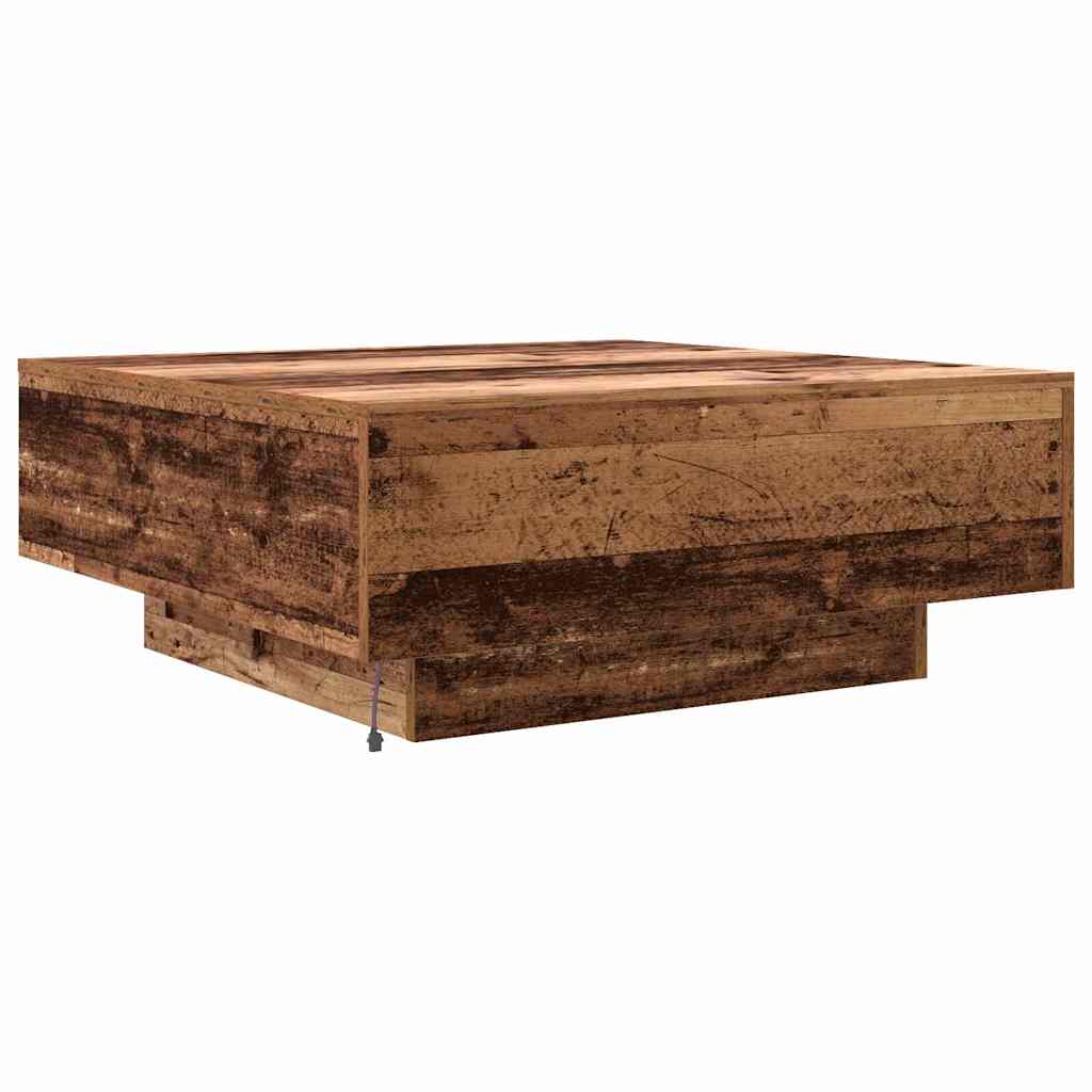 Galda virsma Sena koksne un zila 80 x 80 x 31 cm