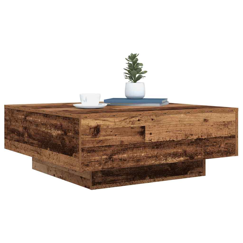 Galda virsma Sena koksne un zila 80 x 80 x 31 cm
