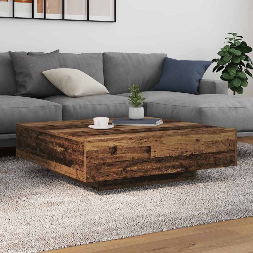 Kafijas galdiņš Vecs koks 100 x 100 x 31 cm Apstrādāta koksne