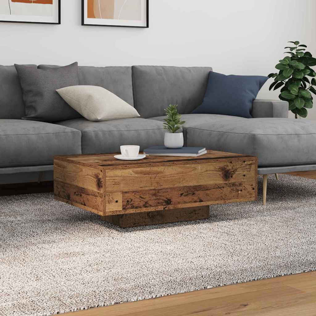 Kafijas galdiņš Vecs koks 85 x 55 x 31 cm Apstrādāta koksne