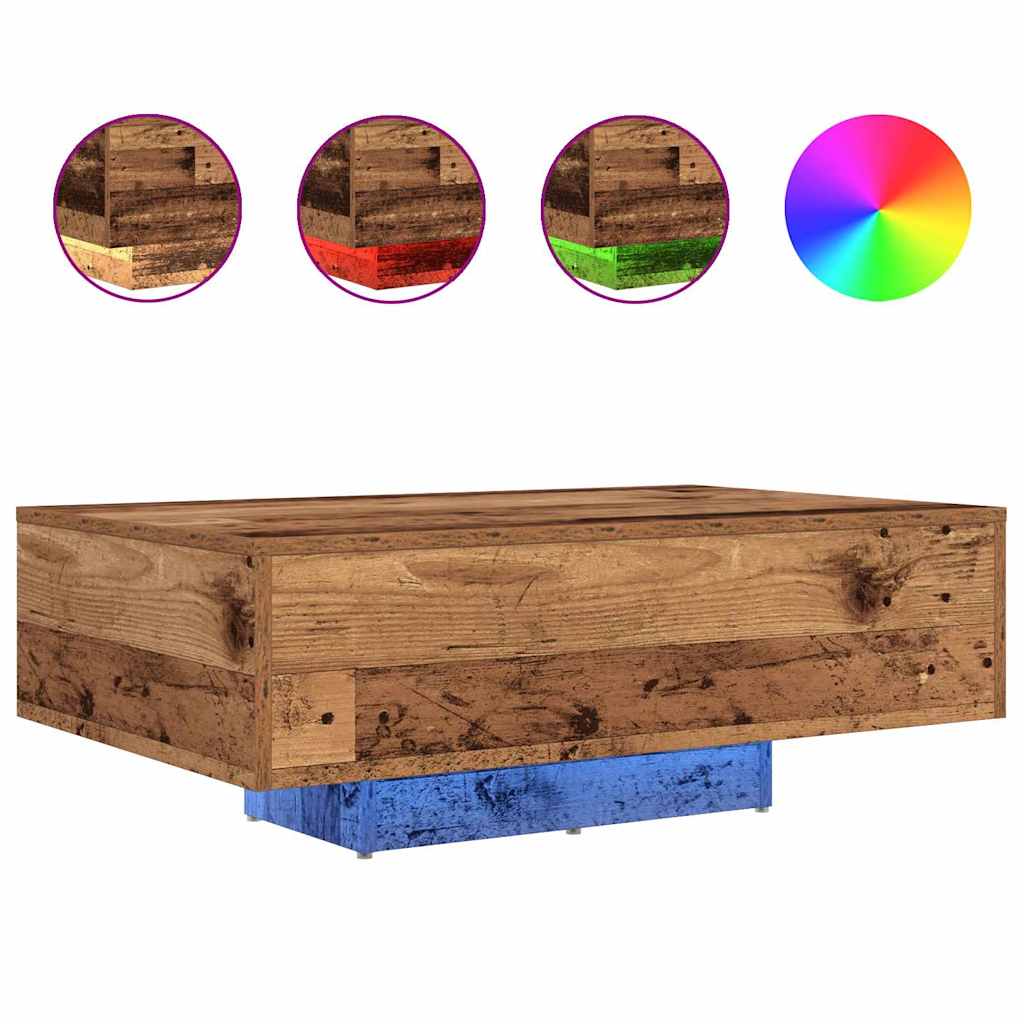 Kafijas galdiņš Vecs koks 85 x 55 x 31 cm Apstrādāta koksne