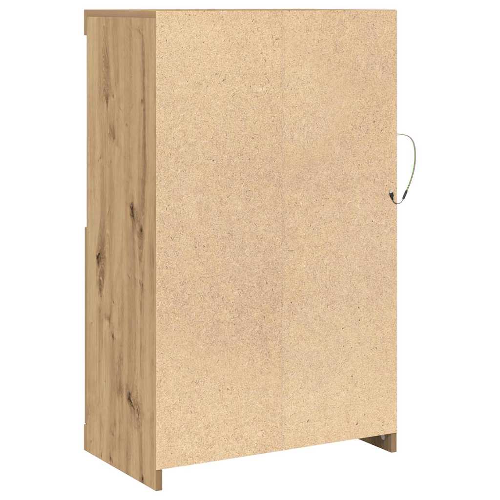 LED Sideboard Artisan Oak 60.5 x 37 x 100 cm