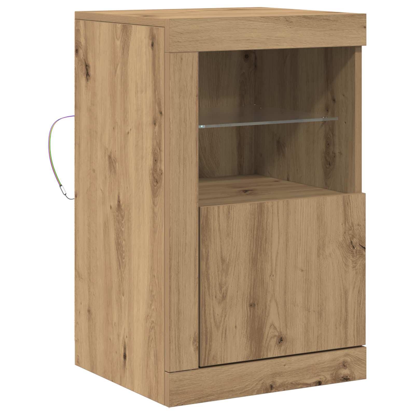 LED Bufetas Amatininkų ąžuolas 41 x 37 x 67 cm Apdirbta mediena