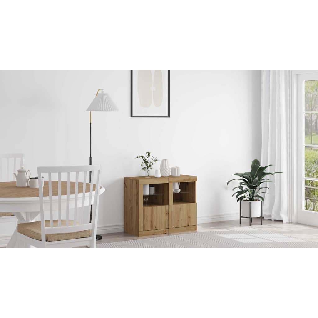 LED bufete 2 gab. Amatnieku ozols 41 x 37 x 67 cm