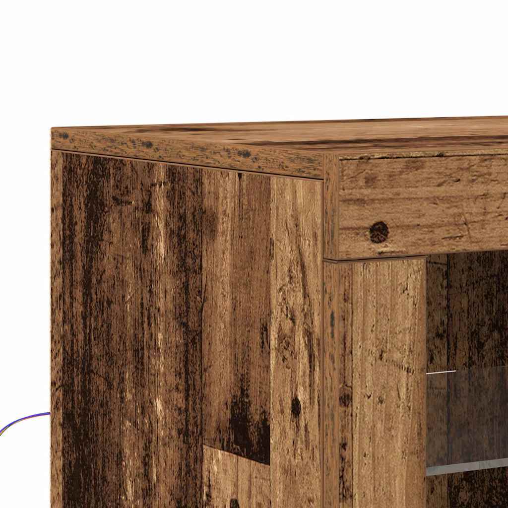 LED Bufetas Ruda 41 x 37 x 100 cm Apdirbta mediena
