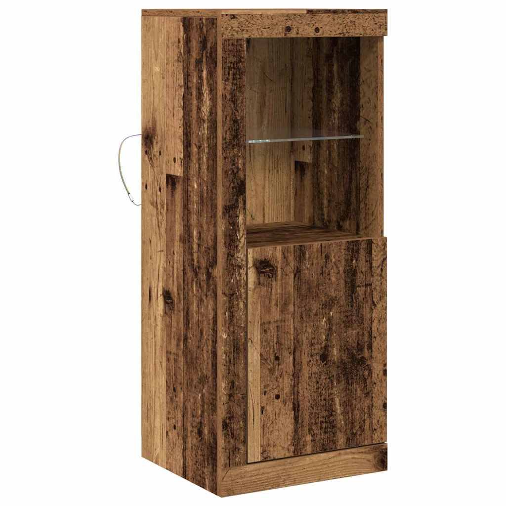 LED Bufetas Ruda 41 x 37 x 100 cm Apdirbta mediena